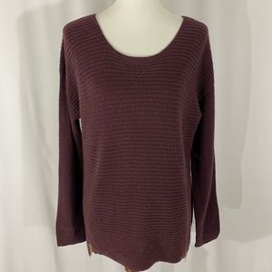 Bar III Wine Colored Tunic Sweater